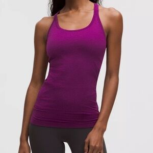 Lululemon Power Y tank top size 6. Built in bra. Gently used.